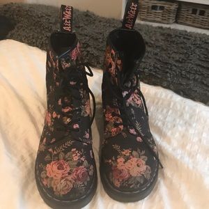 Doc Marten Floral Boots